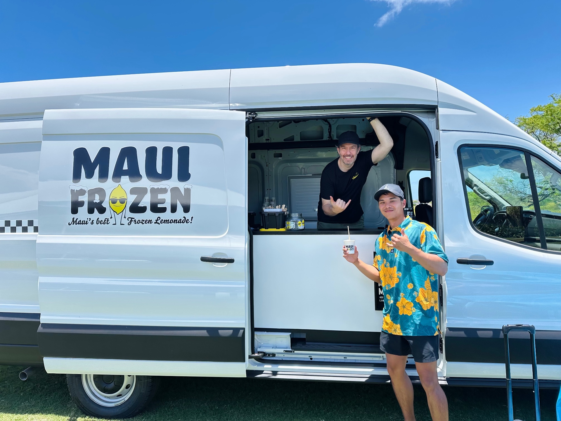 The Maui Frozen truck parked on Maui